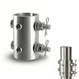 Ceiling Fan Downrod Coupler with Open-Slot Design,1.26' Outer Diameter & 1.8' Length & 2mm Thickness, Fits...