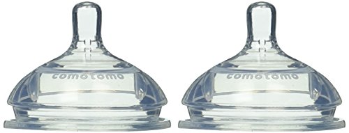 Comotomo Silicone Replacement Nipple, Slow Flow, 0-3 Months, 2 Count(Pack of 1) - Image 7