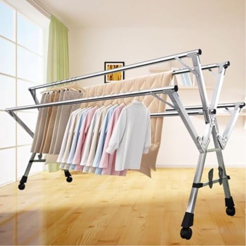 Étendoir à linge pliable idéal pour optimiser l'espace du balcon - 3