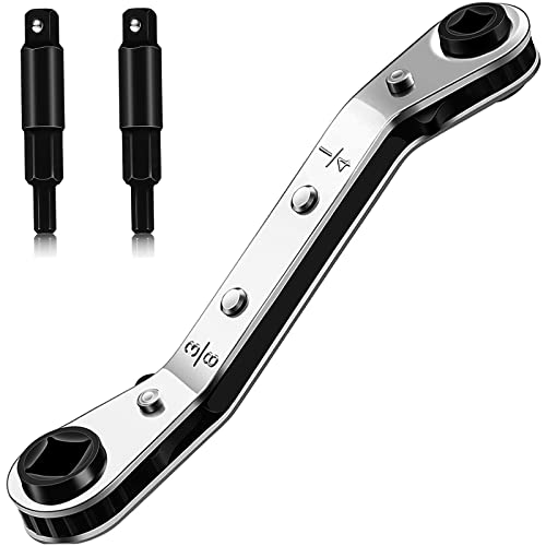 Image of HVAC Service Wrench,3 /16 inch-3 /8 inch 5 /16 inch x 1 /4 inchHvac Tools with Hex Adapter