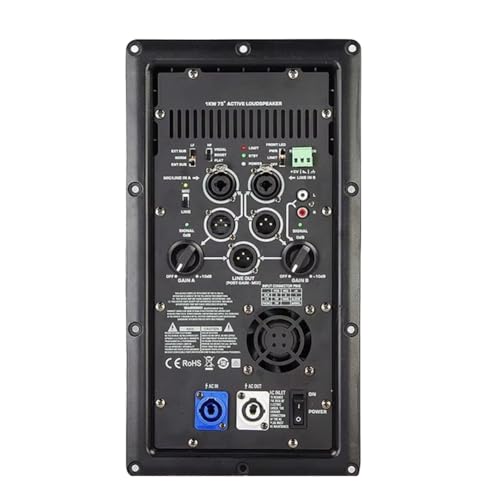 Yaregelun K12A Professional Digital Power Amplifier Module 1000W Active Class D Power Amplifier Broad for Home Theater Loudspeker