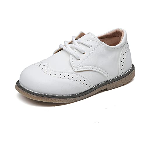 Image of Boys School Uniform Dress Shoes Casual Oxford Flats Toddler Girl Dress Shoes