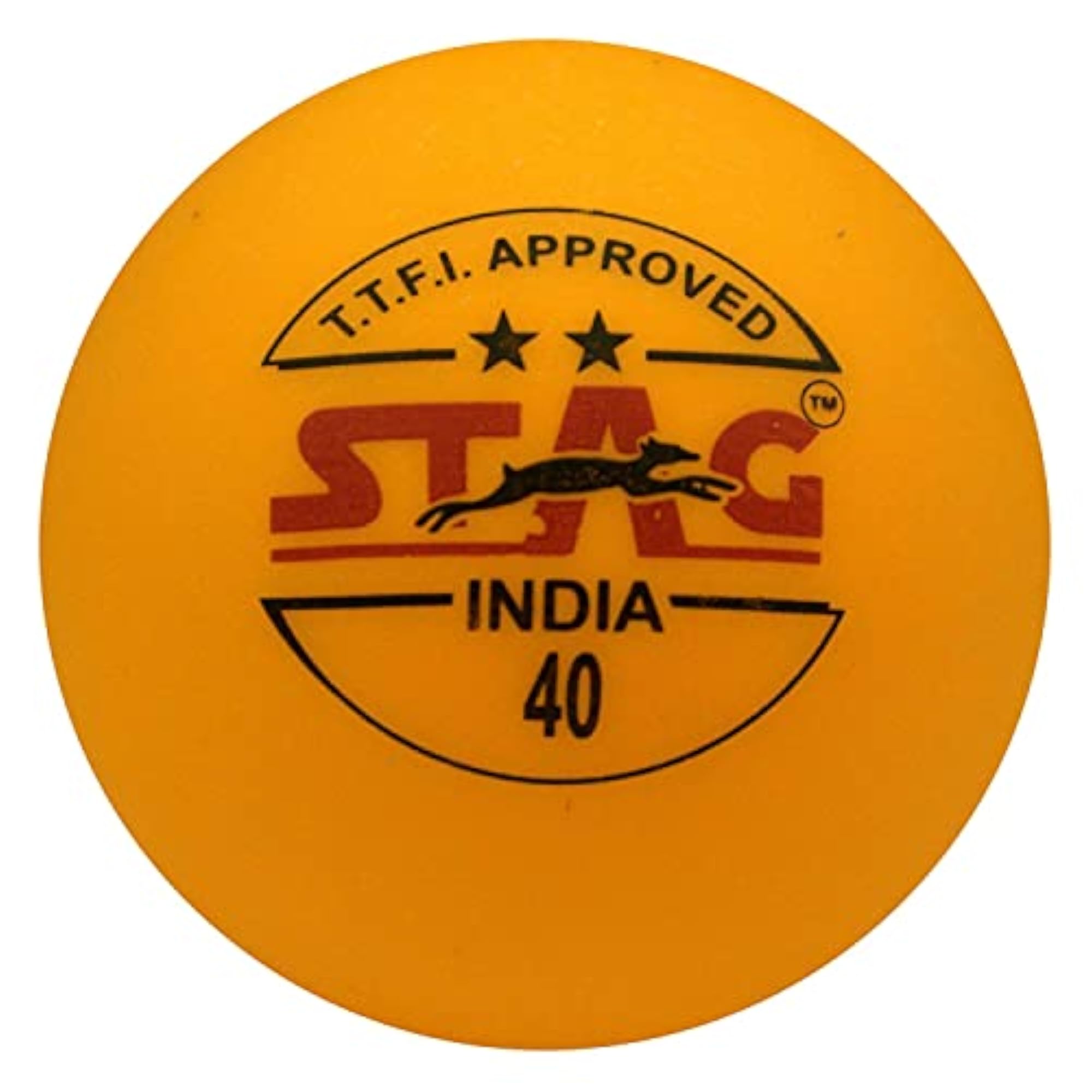 2 Star Orange Table Tennis Balls for Training