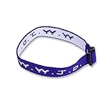 Navy Blue Woven WWJD Cloth Bracelet