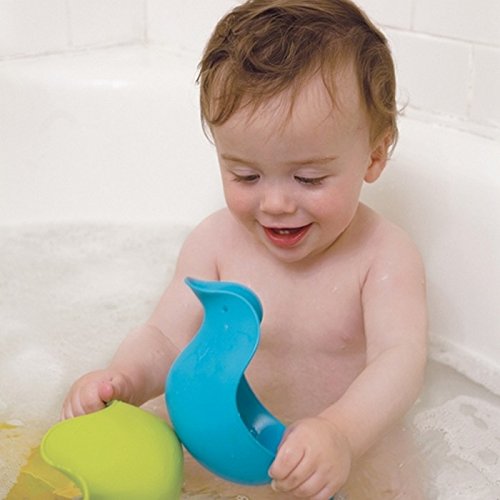Skip Hop Bath Toys: Duncks Stack, Pour & Float Rinse Cups, Blue