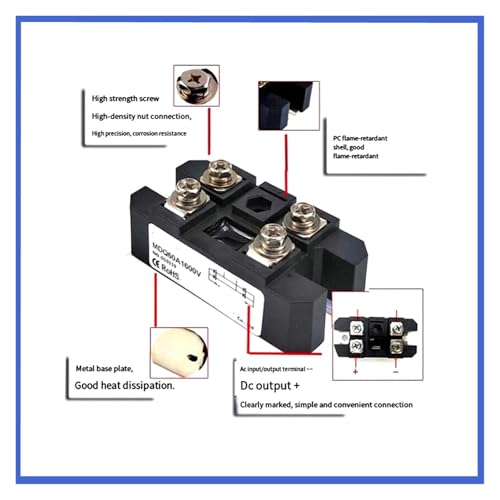 Module de diode MDQ100A 1000V pour une isolation haute tension et performance durable - 3