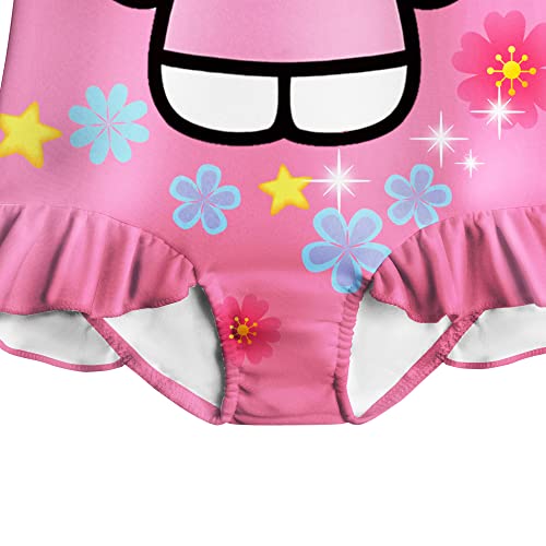 Girls Cartoon One Piece Swimsuits Summer Swimming Bathing Set Swimwear Set Toddler Little Kids Birthday4