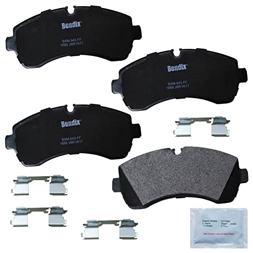 Image of Bendix Priority1 CFM1699 Semi-Metallic Brake Pads for Select Models Dodge Sprinter 3500 Sprinter 2500 3500 Sprinter 1500 2500 3500 3500XD 4500 Crafter Van P30,W16,Workhorse Custom Chassis W42