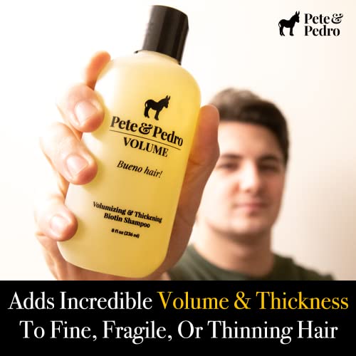 Pete & Pedro Volume - Volumizing & Thickening Biotin Hair Strengthening Men's Shampoo | As Seen On Shark Tank, 8.5 Oz. #TOP2