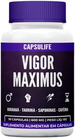 Vigor Máximus | Suplemento Alimentar para Homem com Arginina, Caf...