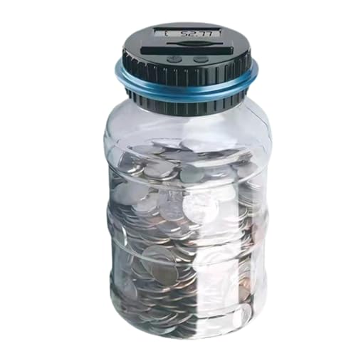 Digital Coin Bank with LCD Display - Automatic Counting Piggy Bank for Kids and Adults - UK Coins Saving Jar