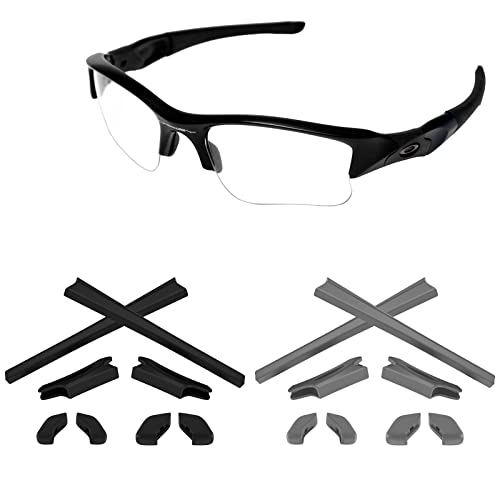 Image of 2 Pair Rubber Kits Earsocks and Nosepieces for Oakley Flak Jacket /Flak Jacket XLJ Sunglass