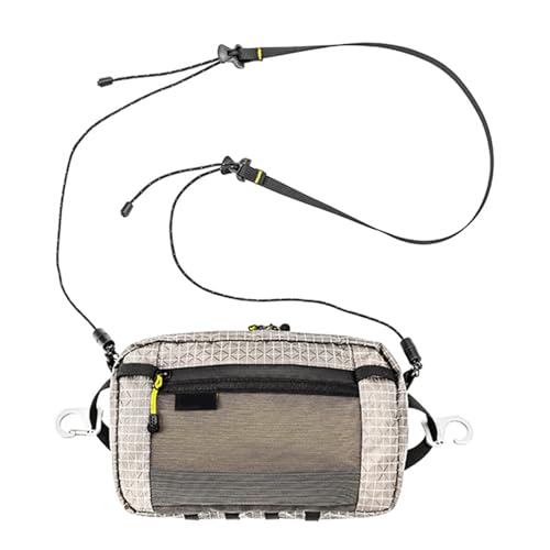Accesorios de ciclismo y bolsa de pecho gris para almacenamiento de teléfono