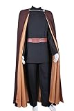 Attack of The Clones Count Dooku Cosplay Costume Adult Men's Halloween Outfit Black, Male XL