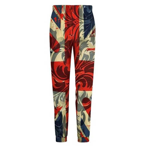 Union Jack UK British Flag Pajama Pants Men Pj Bottoms Sleepwear Lounge Pant4
