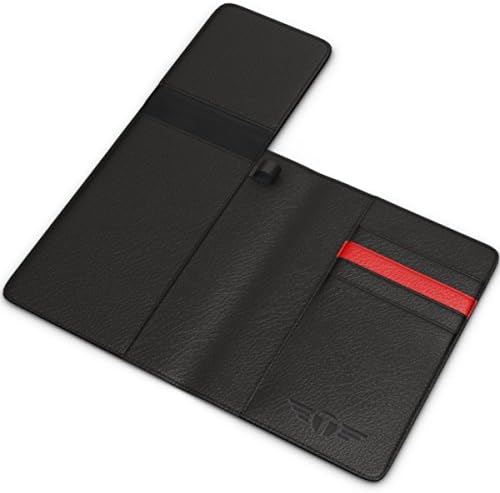 Leather Passport Holder Cover RFID Wallet With Travel Document Wing