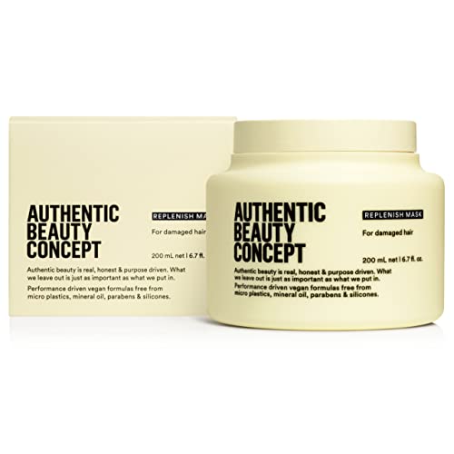 AmazonUs/4K5EK Authentic Beauty Concept Replenish Mask | Damaged Hair | Strengthens Hair Fiber | Vegan & Cruelty-free | Silicone-free 1 fl. oz