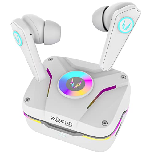 Image of TAGG Rogue 500GT Gaming True Wireless in Ear Earbuds | 42ms Ultra Low Latency | 9 Pulse Lighting Modes, 4 Mics ENC | Type-C Fast Charge | in-Built Gaming Mode & BassX Mode | White