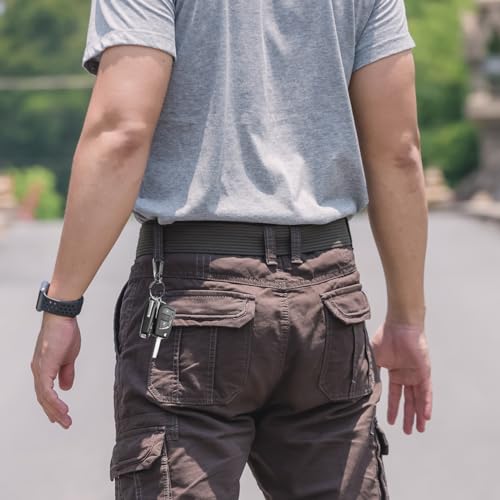 Amaxiu Robuster Metall Schlüsselanhänger, Zinklegierung Karabiner Schlüsselanhänger mit Schlüsselring Schnellverschluss Karabiner Clips Schlüsselanhänger Halter Organizer Finder Haken (8 Stück)