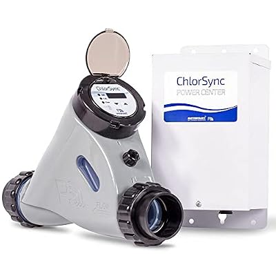 eSeasongear AutoPilot ChlorSync CS50 Salt Chlorinator, ECP0312 + CS50, for Pools up to 50K gallons