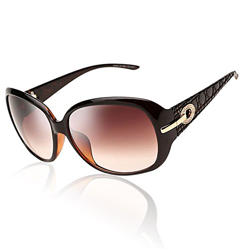 Duco Women's Shades Classic Oversized Polarized Sunglasses 100% UV Protection 6214