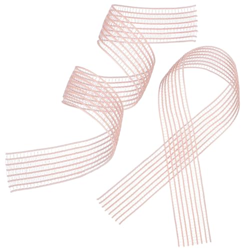 Warmhm 2pcs Womens Ballet Pointe Shoes Elastic Bands for Secure Fit and Stable Support, Pink Elastic Rubber Band for Dance Training and Practice