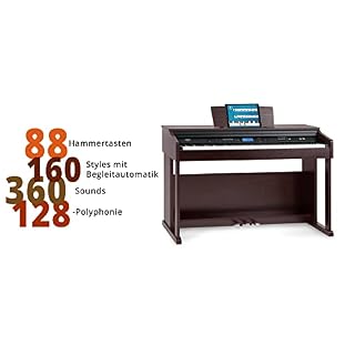 FunKey DP-2688A BM piano numérique brun mat - Les Beatles, Paul McCartney, John Lennon, RIngo Starr, George Harrison FunKey DP-2688A BM piano numérique brun mat – Image 4