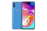 Samsung Galaxy A70 Smartphone (17.0cm (6.7 Zoll) 128GB interner Speicher, 6GB RAM, Dual SIM, Blau) - Deutsche Version