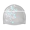 Swimming cap HLCappellini per Cappelli in Silicone per Adulti Stampa Senza Cappuccio da Bagno, Grey,Grey