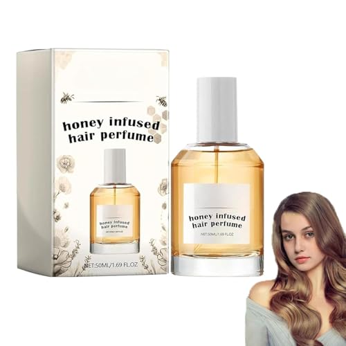Perfume para el cabello con infusión de miel, spray hidratante y nutritivo para dar brillo al cabello, perfume con feromonas para el cabello, bruma para el cabello con perfume antiencrespamiento para