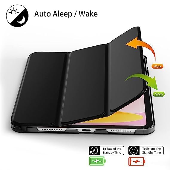 ProElite Case Cover for OnePlus Pad Lite 11 inch Case, Smart Flip Case Cover for OnePlus Pad Lite 11 inch Case Translucent Back with Stylus Pen [Auto Sleep Wake Feature], Black — Amazon image 3