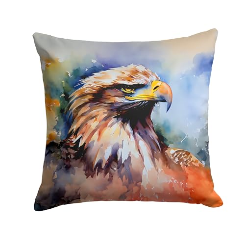 Caroline's Treasures Eagle Throw Pillow Machine Washable, Indoor Outdoor Decorative Pillow for Couch, Bed or Patio, 14Hx14W