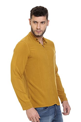 Image of Identiti Long Sleeves Solid Slim Fit 100% Viscose Casual Shirt /Kurta for Men