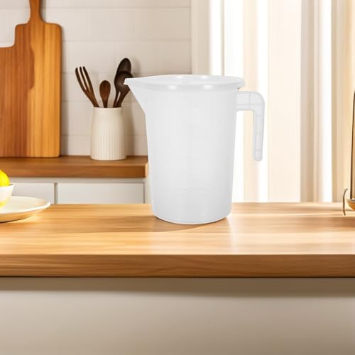 Jarra medidora grande de 3,5l MAGICLULU con tapa de plástico transparente para tiendas de té 6