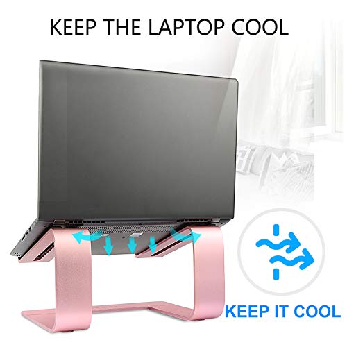 Urmust-Laptop-Stand-for-Desk-Aluminum-Computer-Stand-for-Laptop-Riser-Holder-Notebook-Stand-Compatible-with-MacBook-Air-Pro-Dell-HP-Lenovo-Samsung-Alienware-All-Laptops-11-156Rose-Gold