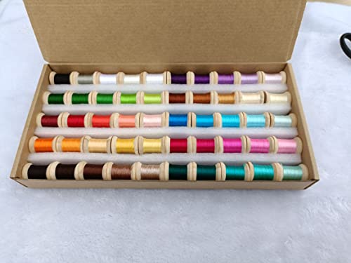 Jinmaya Silk Mulberry Silk Thread For Diy Handmade Embroidery 50 Colors Spools Cross Stitch Needle Point Handicraft Supply Chinese Suzhou Embroidery Silk cover