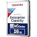 東芝 HDD 16TB MG08シリーズ 企業版, 3.5インチ 内蔵 ハードディスク 7200rpm 512MB キャッシュ, 内蔵hdd テレビ録画用 Nas CMR SATA 6Gb/s, 1年間の保証 (整備済み品)