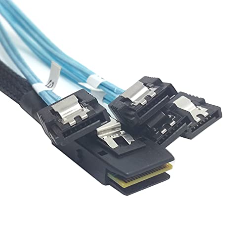 Cable interno Mini SAS SFF-8087 a 4 SATA 6Gbps miniatura 4