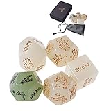 Lorgork Adult Sex Luminous Romantic Dice Set for Couples Naughty, 36-Position Instructional Booklet for Couple Adult Lover Sex Love Game Toy, Beautifully Gift Packaging