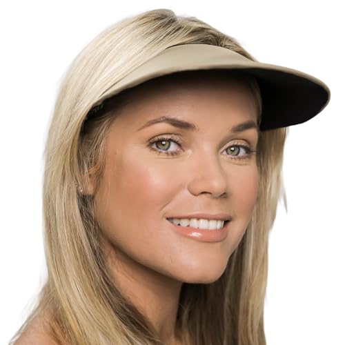 Image of No Headache Sun Visor for Women | Stylish, Lightweight Golf & Tennis Hat | UV Protection for Outdoor Sports & Travel