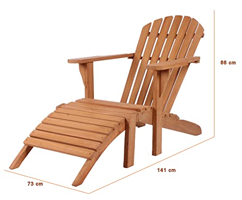 Teakholz Sonnenliege Adirondack Montreal von MR. DEKO