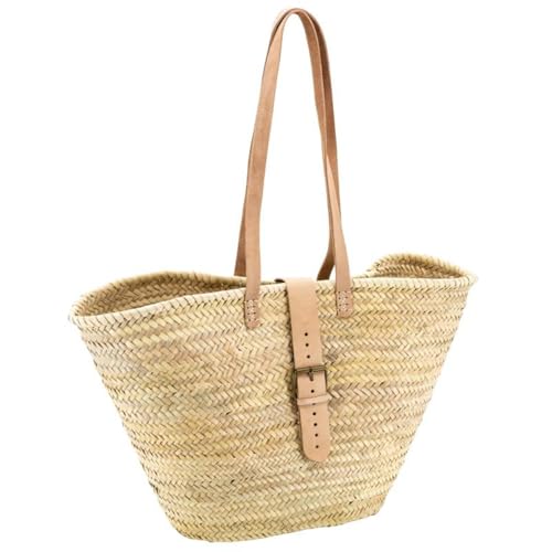 Panier cabas en palmier spacieux pour remplacer vos sacs plastique