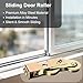 2 Pcs Sliding Door Rollers, Sliding Glass Door Rollers Replacement, Steel Ball Bearing Wheels Heavy-Duty Tandem Roller for Patio Door (2 Pcs)