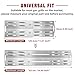 Universal Burner Cover Set, Stainless Steel Flame Plate Replacement Parts for Tepro EL Fuego Tepro Weber Landmann Burnhard Gas Grills, Pack of 4