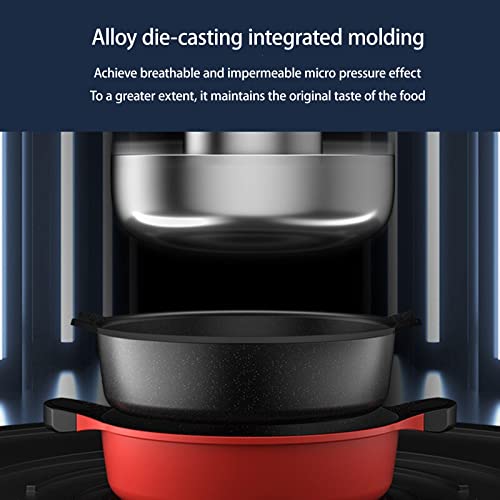 Bamfy Nonstick Moroccan Tagine Pot For Cooking Tajine Pot Oven Induction Safe With 2 Anti-Sald Handle And Cone Shaped Lid #TOP6