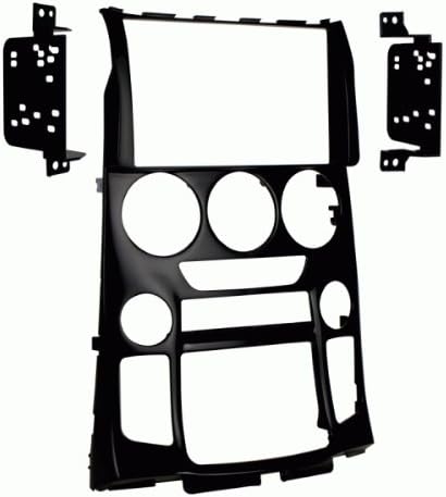 Double Din Install Car Stereo Dash Kit for a Aftermarket Radio Fits 2013-2016 Hyundai Genesis Coupe Trim Bezel is Painted Matte Black Non Navigation Replacement