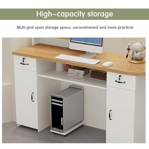 Meuble de réception et table de caisse professionnelle avec rangements - 4