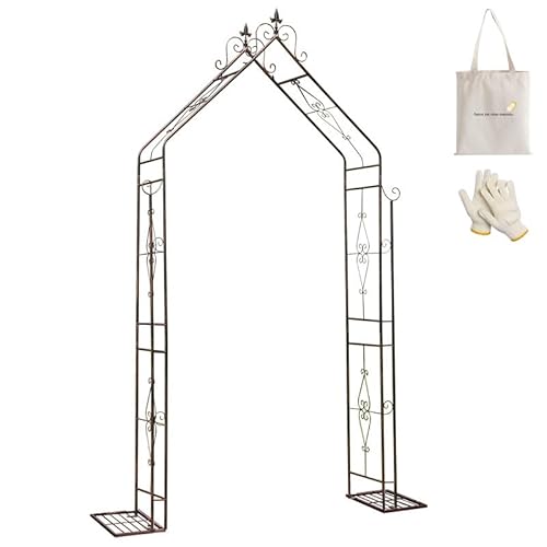 鉄製 アイアンハーフアーチ バラアーチ ガーデンアーチ、薔薇アーチ 、ガーデン パーゴラ 植物サポート ガーデニング ガーデンアーチ アイアン フラワーアーチ クライミングプラント用 幅150cm インストールパッケージを送る