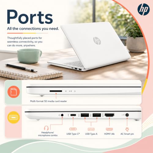 Image of HP Ultrabook Laptop, Microsoft 365 1-Year, 4GB RAM, Intel Core, No Mouse