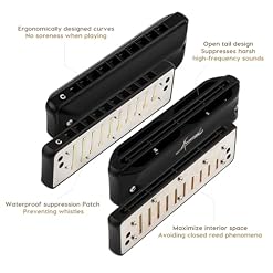 Blues Harmonica JDR C Harmonica Key of C 10 Holes 20 Tones Harps for Adults Kids Professional Beginners Mini Mouth Organ with Case | Assassin - Les Beatles, Paul McCartney, John Lennon, RIngo Starr, George Harrison Blues Harmonica JDR C Harmonica Key of C 10 Holes 20 Tones Harps for Adults Kids Professional Beginners Mini Mouth Organ with Case | Assassin – Image 3